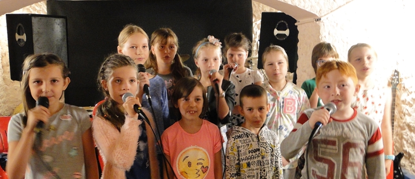 Mini występ na koniec warsztatów w Gryfinie