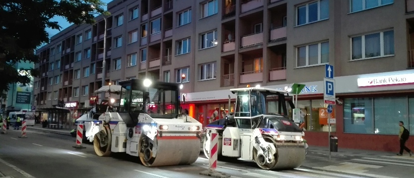 Eurovia naprawia jezdnię