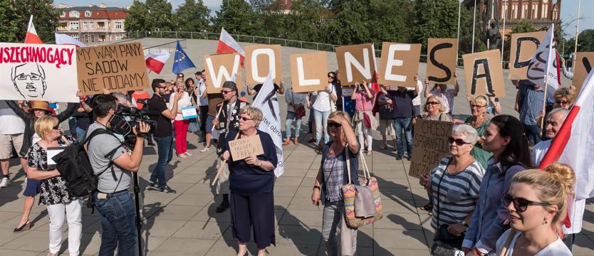 Chcieli "wolnych sądów"