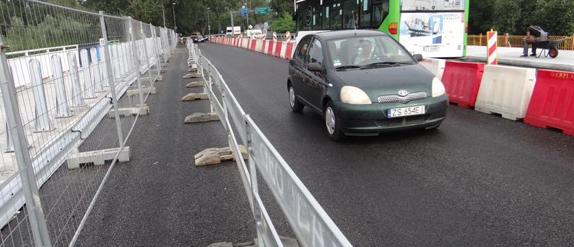 Most Cłowy. Przejezdny, ale plac budowy