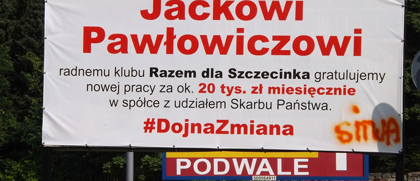 Banerem w radnego
