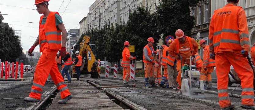 Torowisko w ul. Krzywoustego w remoncie