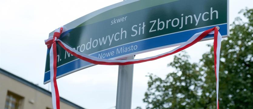 Mamy skwer Narodowych Sił Zbrojnych
