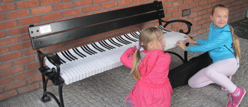 Ławka jak pianino