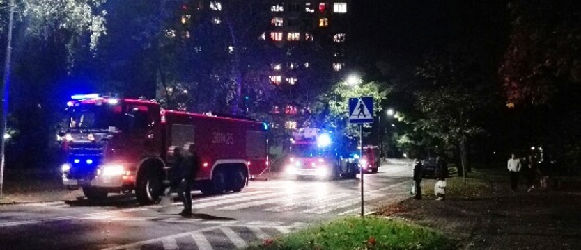 Alarm o pożarze w akademiku