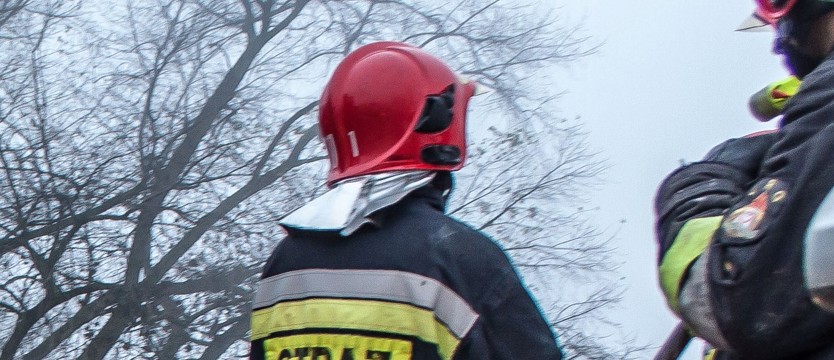 Pożar przy ul. Hrubieszowskiej