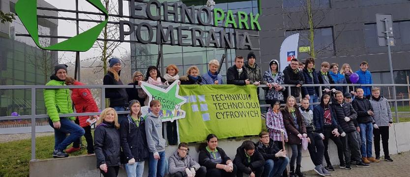 Krokusy przy Technoparku