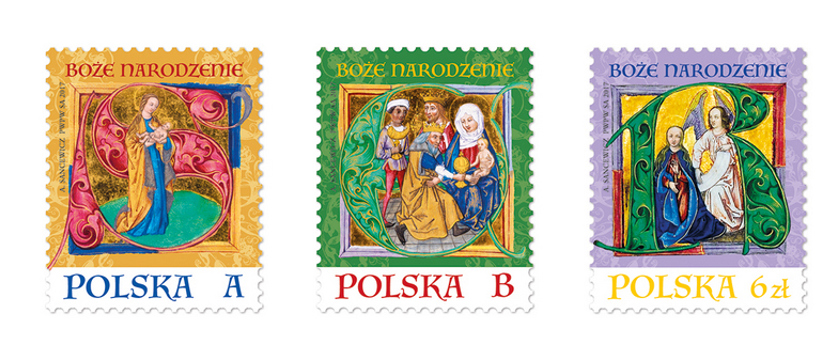 Na znaczkach już święta