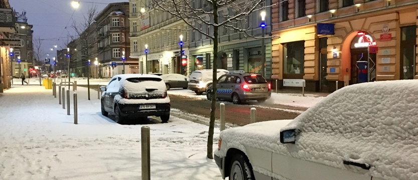 Zimowo o poranku w Szczecinie