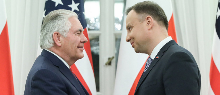 Prezydent rozmawiał z sekretarzem stanu USA