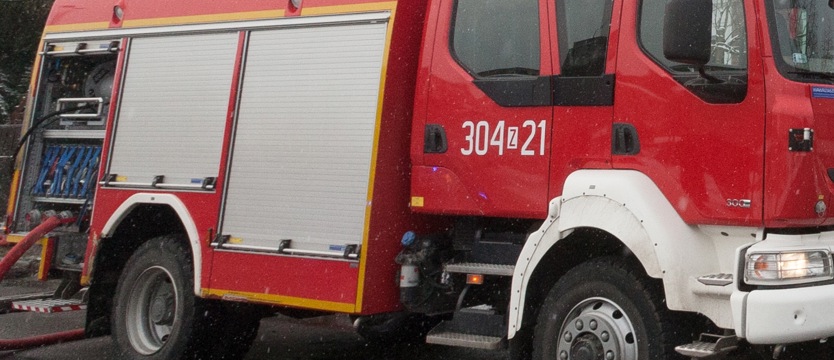 Na autostradzie spłonęła ciężarówka
