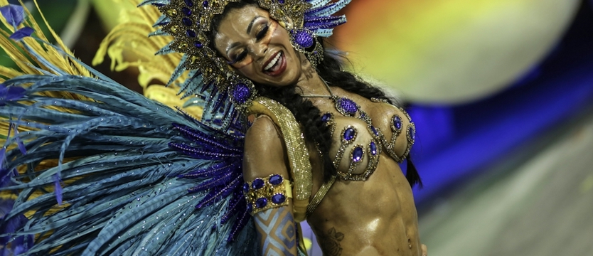 Karnawał w Rio de Janeiro pełen barw