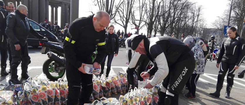 Motocykliści pojechali do dzieci