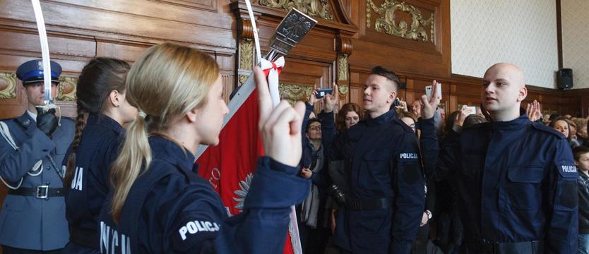 Ślubowanie policjantów