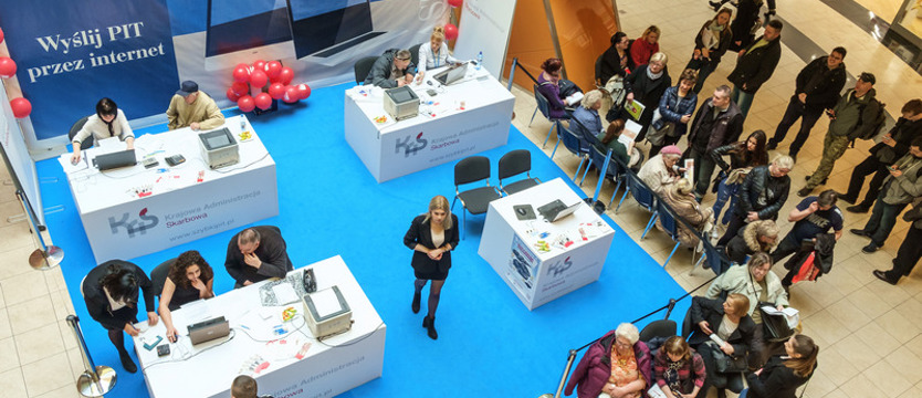 Rozlicz podatek w centrum handlowym