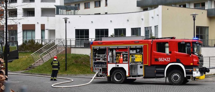 Pożar w hotelu Interferie w Świnoujściu