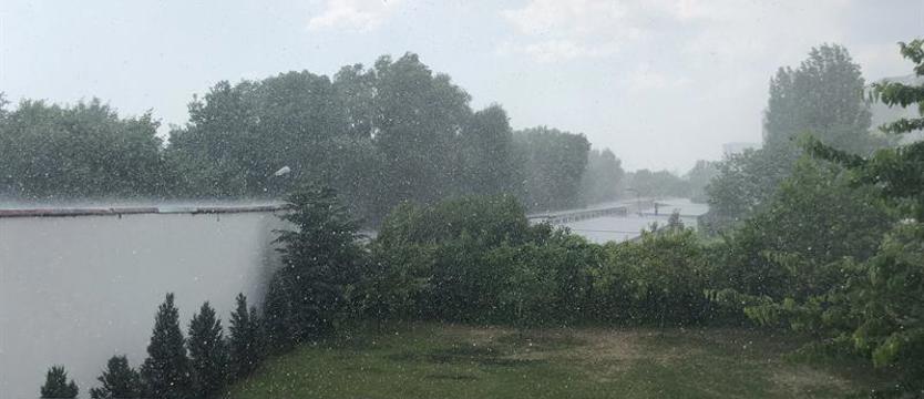 Burza i grad na prawobrzeżu Szczecina