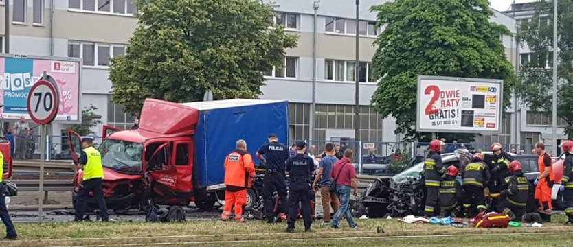 Wypadek na Gdańskiej. Ulica zablokowana