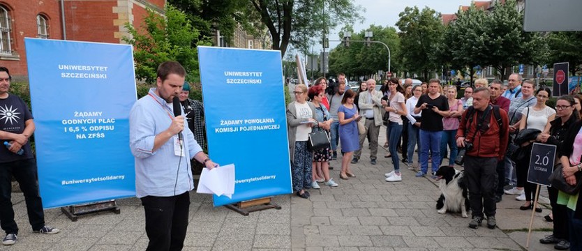 Protest przeciwko zmianom w szkolnictwie wyższym