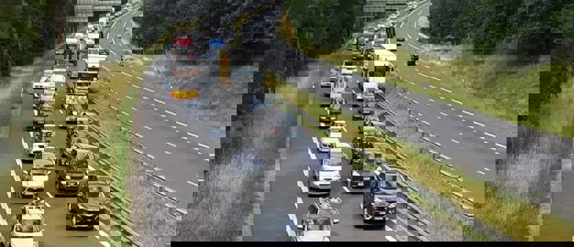 Zakorkowane drogi nad morze