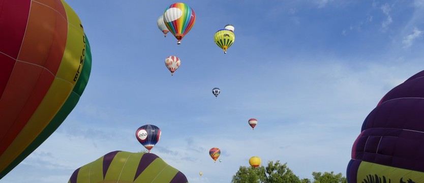 Kolorowe niebo nad Szczecinkiem