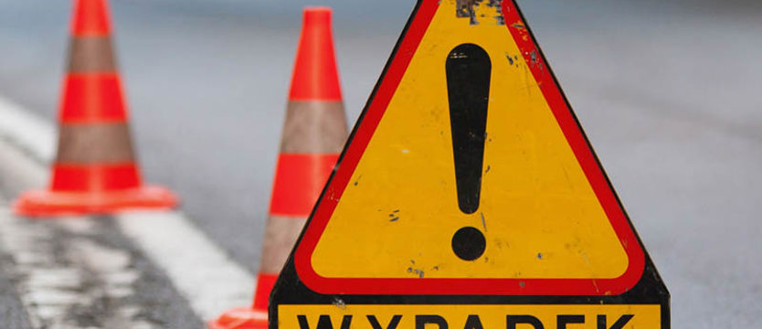 Wypadek trzech motocyklistów. Jedna osoba nie żyje