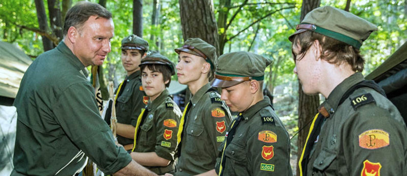 Prezydent Duda odwiedził harcerzy w Podgrodziu
