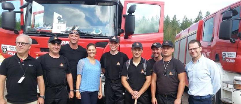 Księżniczka u polskich strażaków