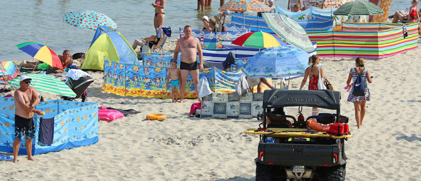 Słoneczny patrol czuwa także na niestrzeżonej plaży