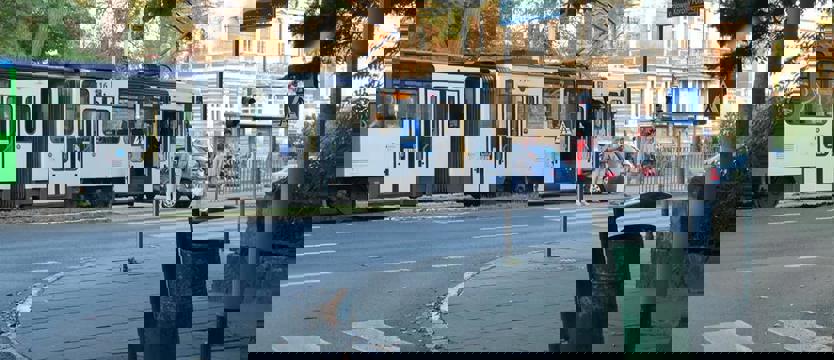 Kolizja auta z tramwajem