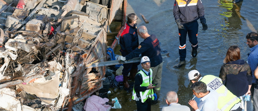 Wypadek ciężarówki z migrantami. Zginęło 15 osób