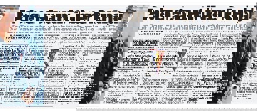 Piłka nożna. Bild zauważył i chwali Runjaica