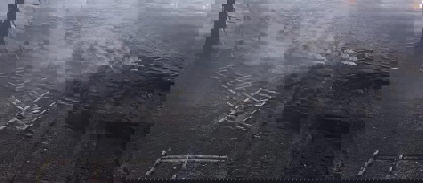 Spłonęły pomosty w Trzebieży