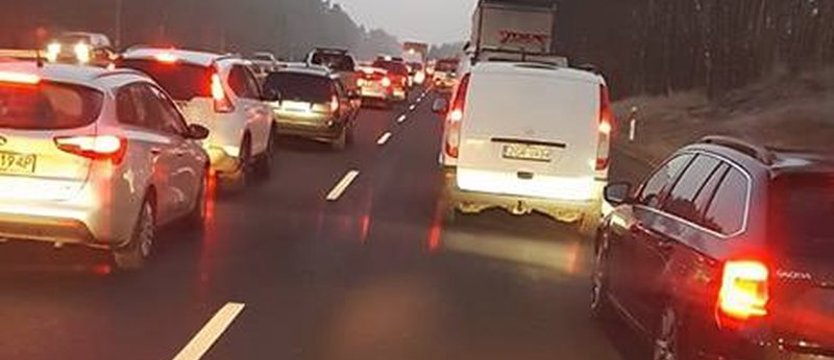 Karambol i korki na S3 w kierunku Świnoujścia