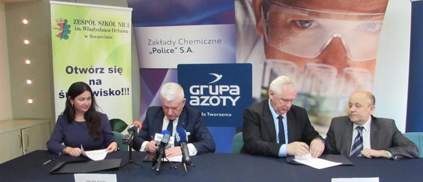 Grupa Azoty Police patronem kolejnej klasy chemicznej