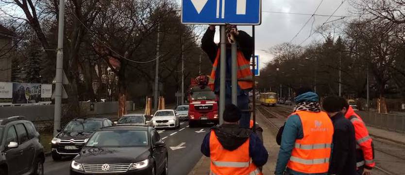 Al. Wojska Polskiego częściowo zamknięta