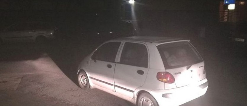 Pijany złodziej na przejażdżce matizem