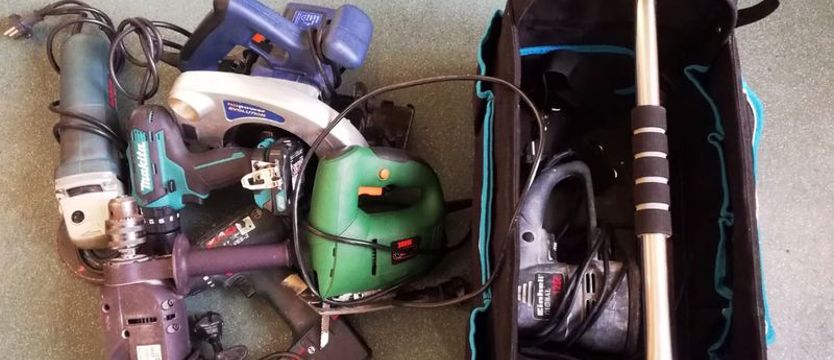 Znaleźli przestępcę i kradzione elektronarzędzia