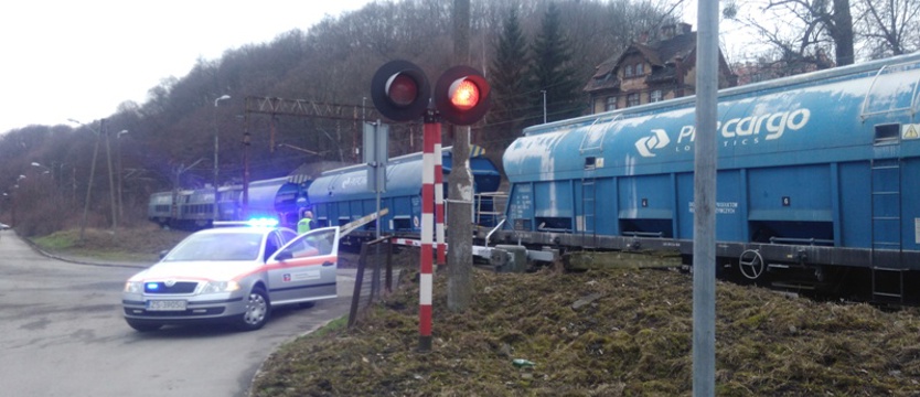 Wykolejone wagony, ruch wstrzymany