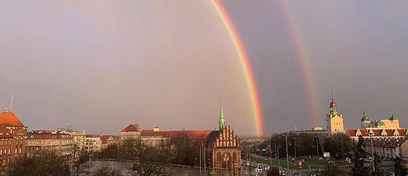 Tęcza nad Szczecinem