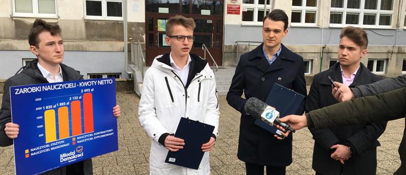 Młodzi Demokraci wspierają nauczycieli