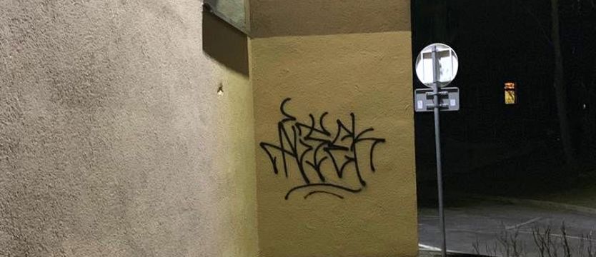 Grafficiarz zatrzymany na gorącym uczynku