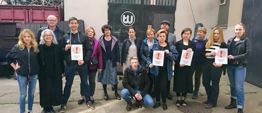 Teatr Współczesny wspiera strajk. Anna Augustynowicz też włączyła się do akcji