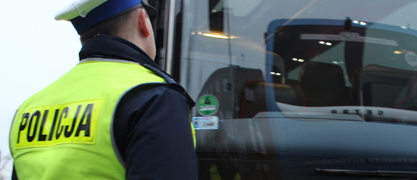 Autokar z dziećmi zjechał na pobocze