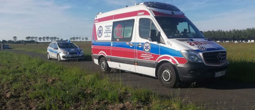 Paralotniarz spadł na ziemię