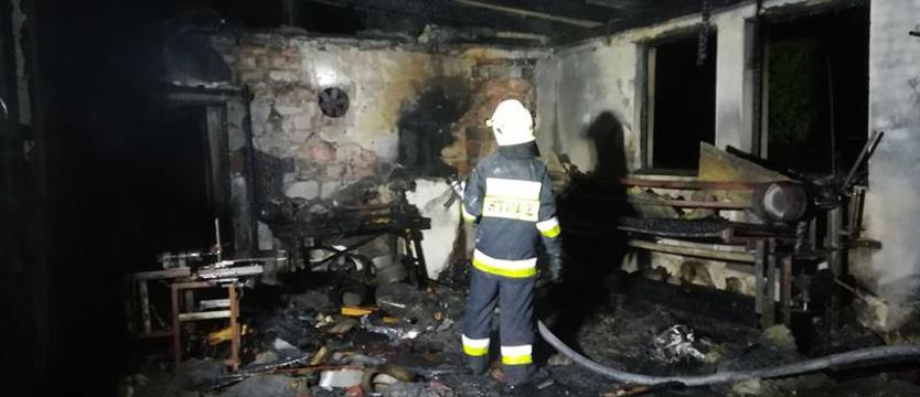 Stolarnia poszła z dymem
