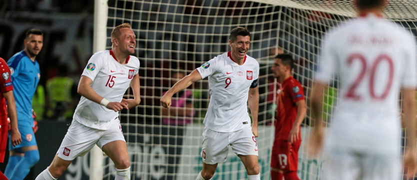 Piłka nożna. Eliminacje ME 2020 - Macedonia Północna - Polska 0:1