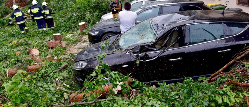Ponad 400 interwencji strażaków w województwie po przejściu burz