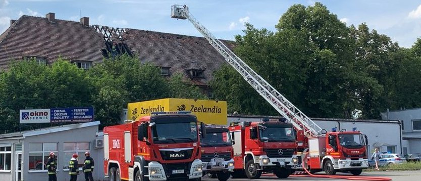 Pożar budynku przy Ku Słońcu