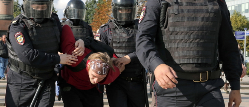 Setki zatrzymanych podczas demonstracji w Moskwie